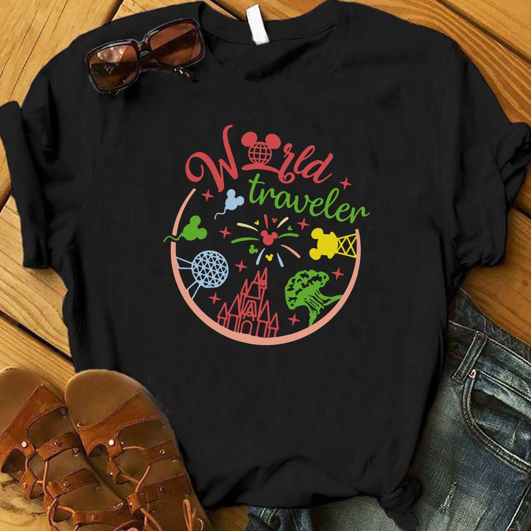 World Traveler Disney Shirt, Disney Family Shirt, Matching Disney, Disney Vacation Shirt, Disney Trip, Retro Disney Tee Shirt, Disneyworld Gift Adult Kid Toddler Tee