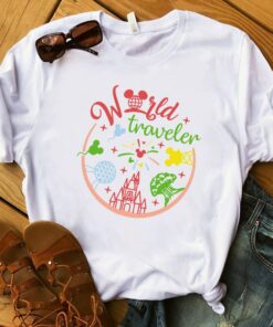 World Traveler Disney Shirt, Disney Family Shirt, Matching Disney, Disney Vacation Shirt, Disney Trip, Retro Disney Tee Shirt, Disneyworld Gift Adult Kid Toddler Tee