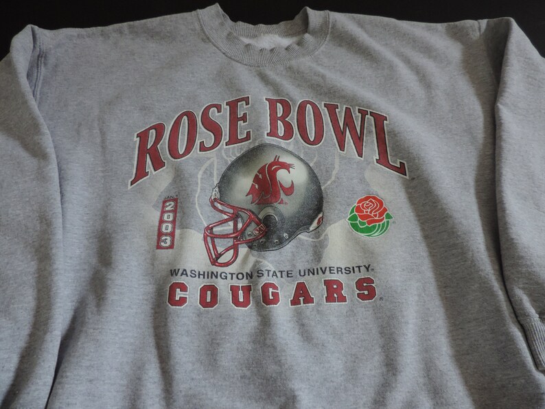 Y2K Sweatshirt Washington State University Rose Bowl WSU Pac 10 Pasadena Tournament Of Roses