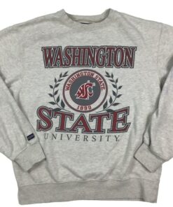 Y2K Washington State Cougars Crewneck Sweatshirt, Washington State Cougar Sweatshirts, Gifts For NCAA Fans