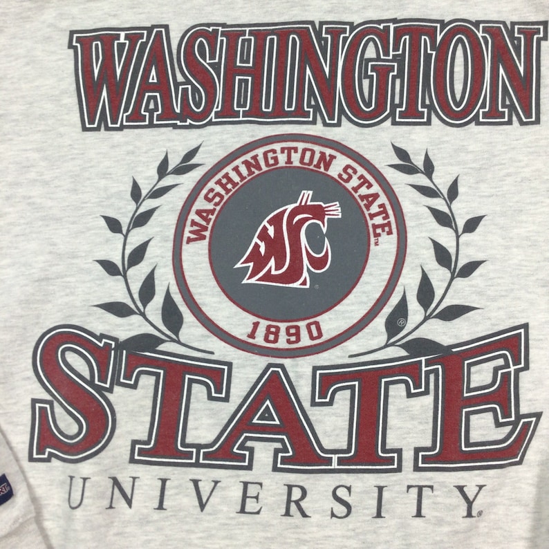 Y2K Washington State Cougars Crewneck Sweatshirt, Washington State Cougar Sweatshirts, Gifts For NCAA Fans