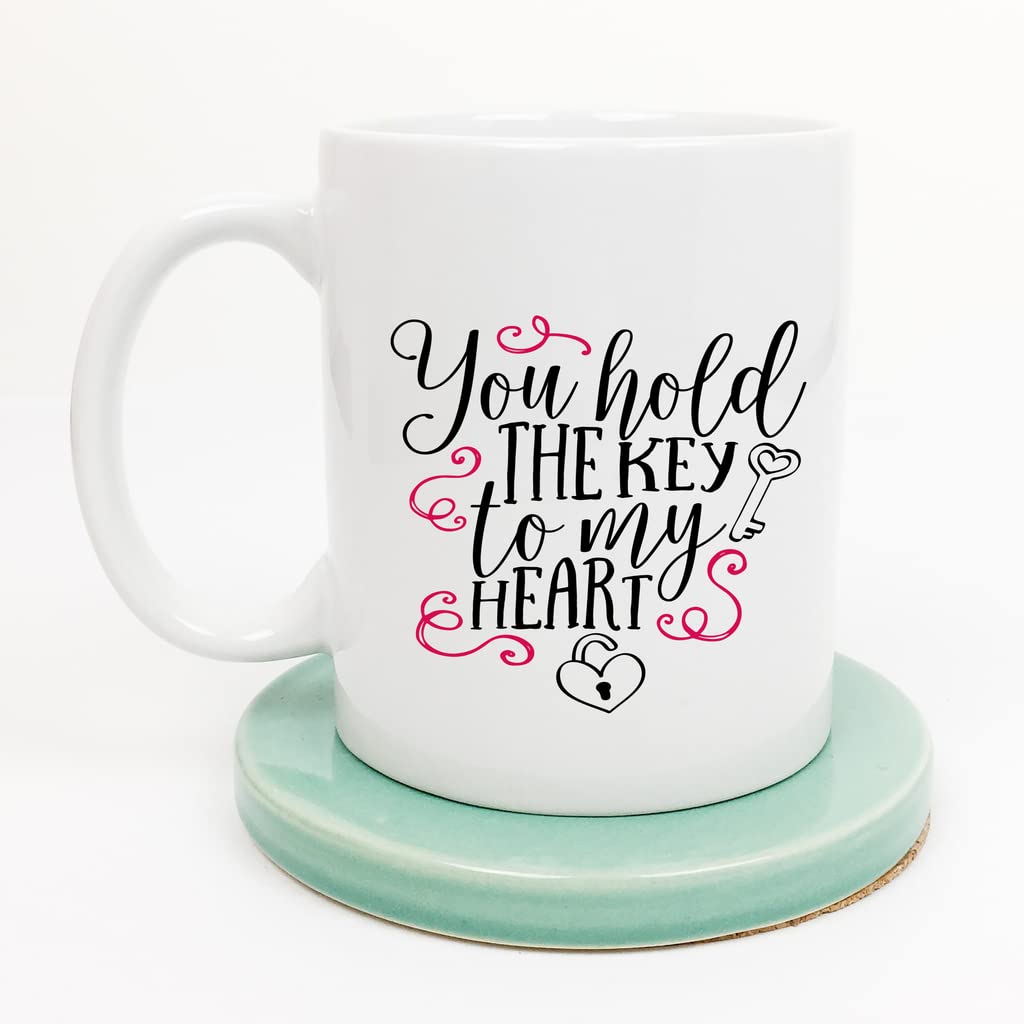 You Hold The Key To My Heart Valentine Mug For Husband Wife Couples Fiance Boyfriend Girlfriend For Valentine's Day Gifts
