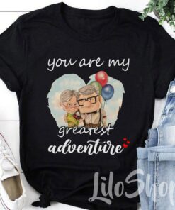 Your Are My Greatest Adventure, His Carl Her Ellie Shirts, Carl And Ellie Shirts, Up Couple Tees, Anniversary Shirts Gift Adult Kid Toddler Tee