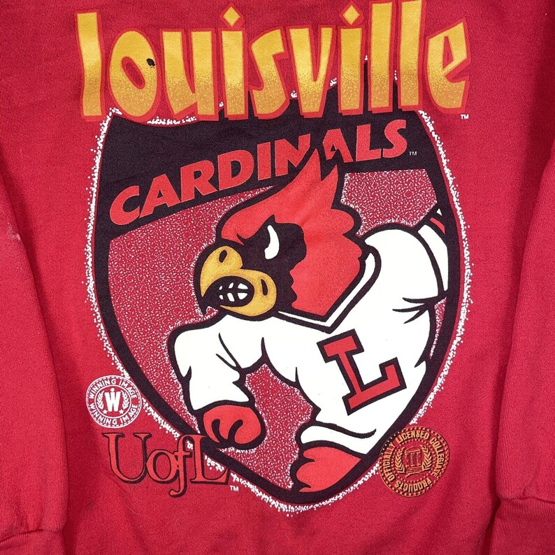 Vintage NCAA Louisville Cardinals College Sweatshirt, University of Louisville Shirt, College Vintage Shirt, NCAA Shirt - Image 2