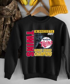 Vintage Minnesota Twins Baseball World Series Champions 1991 Sweatshirt For Fans