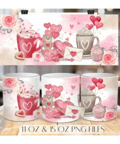 11Oz, Valentines Day Mug Coffee Png Sublimation, Valentine Mug Png, Valentines Day Coffee Sublimation