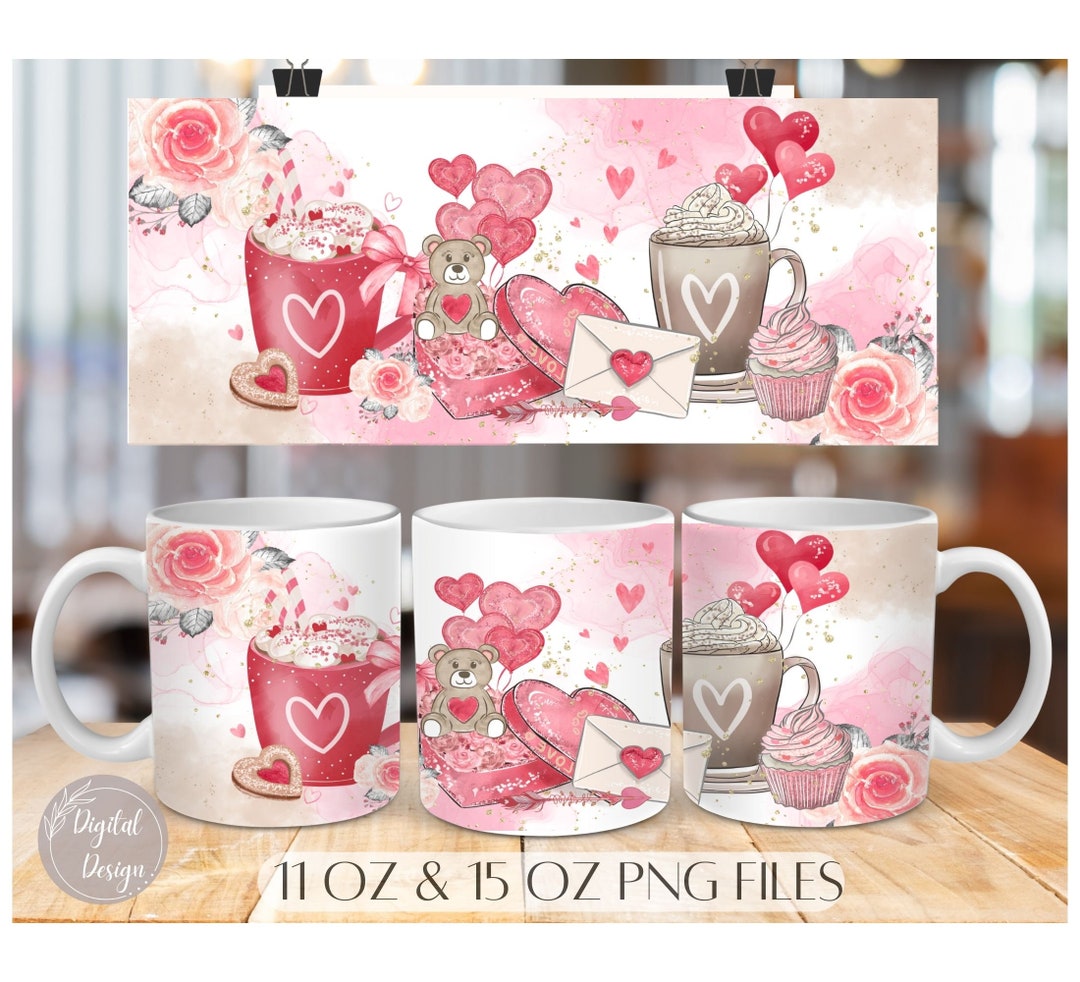11Oz, Valentines Day Mug Coffee Png Sublimation, Valentine Mug Png, Valentines Day Coffee Sublimation