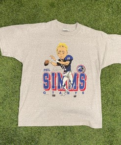 1987 New York Giants Caricature Tshirt Pullover Hoodie Crewneck Sweatshirt Reprinted Full Color Full Size Gifts For NFL Fans