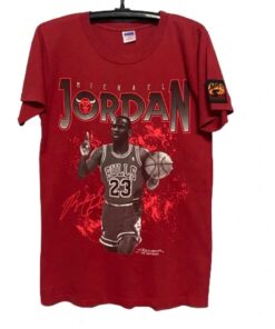 1989 Vintage Style Michael Jordan Chicago Bulls Tshirt Hoodie Crewneck Sweatshirt Reprinted Full Color Full Size Gifts for NBA Fans
