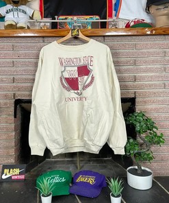 1989 Washington State University Canvas T-Shirt Sweatshirt Pullover Hoodie Reprinted Full Color Full Size Gift For NCAA Fans