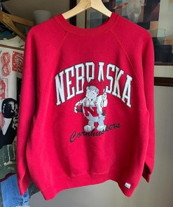 1990 Nebraska Huskers T-Shirt Sweatshirt Pullover Hoodie Reprinted Full Color Full Size Gift For NCAA Fans