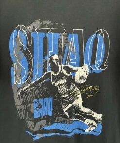 1990s Shaq Tshirt Hoodie Crewneck Sweatshirt Reprinted Full Color Full Size Gifts for NBA Fans