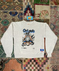 1990s Vintage Style NBA Orlando Magic Breakthrough Wizard Tshirt Hoodie Crewneck Sweatshirt Reprinted Full Color Full Size Gifts for NBA Fans