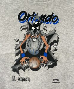 1990s Vintage Style NBA Orlando Magic Breakthrough Wizard Tshirt Hoodie Crewneck Sweatshirt Reprinted Full Color Full Size Gifts for NBA Fans