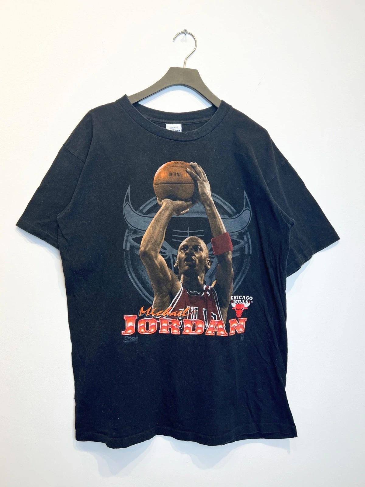 1991 Chicago Bulls Michael Jordan Tshirt Hoodie Crewneck Sweatshirt Reprinted Full Color Full Size Gifts for NBA Fans