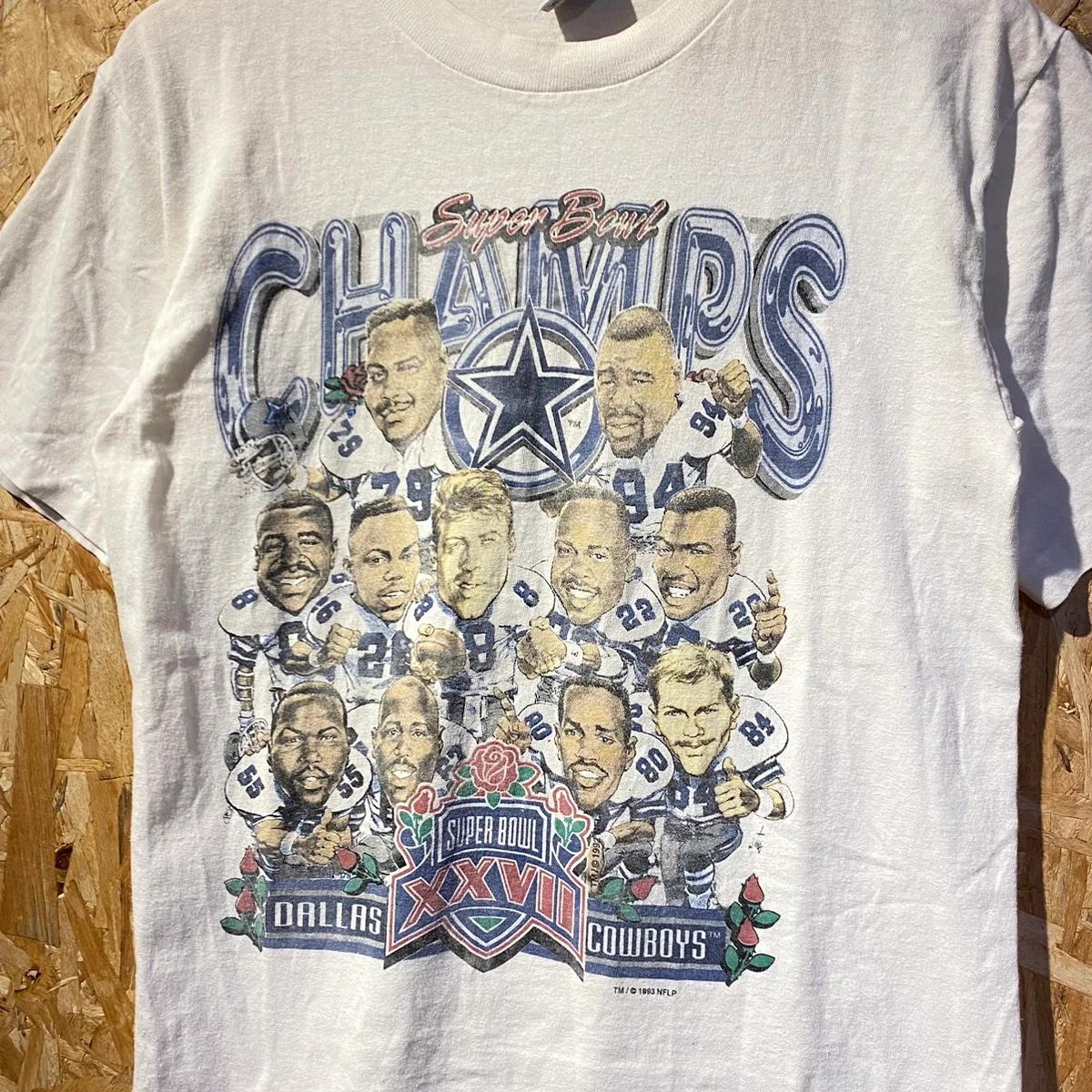 1993 Dallas Cowboys NFL Super Bowl Champs Tshirt Pullover Hoodie Crewneck Sweatshirt Reprinted Full Color Full Size Gifts For NFL Fans - Image 2