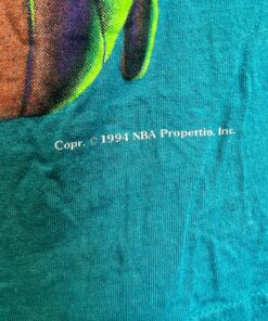 1994 NBA Charlotte Hornets Tshirt Hoodie Crewneck Sweatshirt Reprinted Full Color Full Size Gifts for NBA Fans