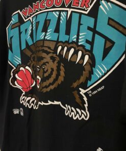 1994 Starter Vancouver Grizzlies Tshirt Hoodie Crewneck Sweatshirt Reprinted Full Color Full Size Gifts for NBA Fans