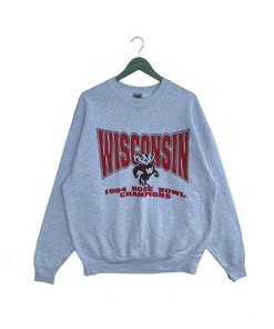 1994 Wisconsin University Rose Bowl Champion Tshirt Pullover Hoodie Crewneck Sweatshirt Reprinted Full Color Full Size Gifts For NFL Fans
