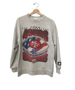 1995 San Francisco 49Ers Conference Superbowl Xxix Tshirt Pullover Hoodie Crewneck Sweatshirt Reprinted Full Color Full Size Gifts For NFL Fans