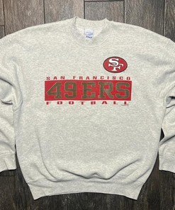 1995 San Francisco 49Ers Tshirt Pullover Hoodie Crewneck Sweatshirt Reprinted Full Color Full Size Gifts For NFL Fans