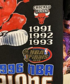 1996 NBA Finals Chicago Bulls Benny Dunk Tshirt Hoodie Crewneck Sweatshirt Reprinted Full Color Full Size Gifts for NBA Fans