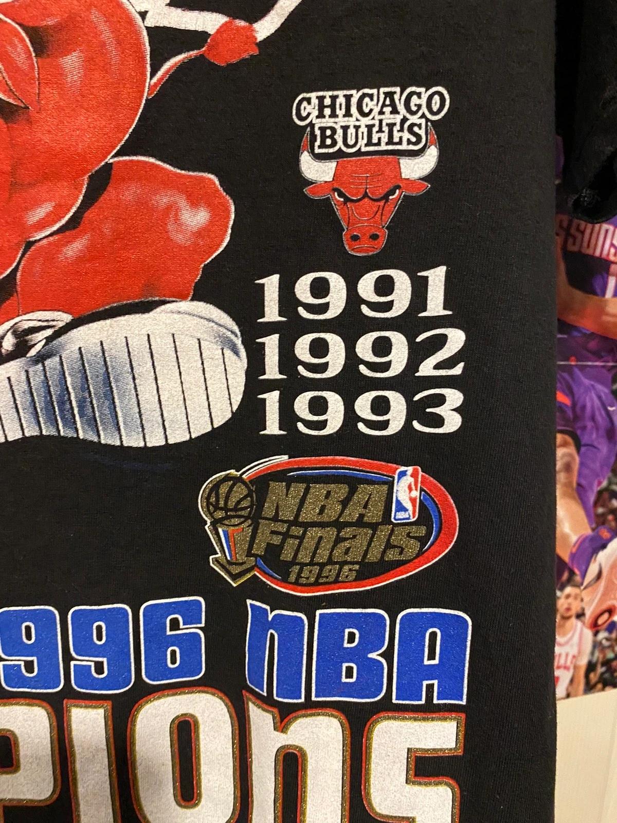 1996 NBA Finals Chicago Bulls Benny Dunk Tshirt Hoodie Crewneck Sweatshirt Reprinted Full Color Full Size Gifts for NBA Fans