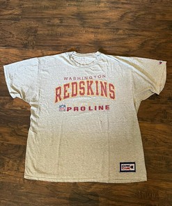 1996 NFL Champion Pro Line Washington Redskins Tshirt Pullover Hoodie Crewneck Sweatshirt Reprinted Full Color Full Size Gifts For NFL Fans