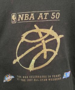 1997 All Star Weekend NBA At 50 Single Stitch Tshirt Sweatshirt Hoodie Crewneck Sweatshirt Pullover Reprinted Full Color Full Size Gifts for NBA Fans