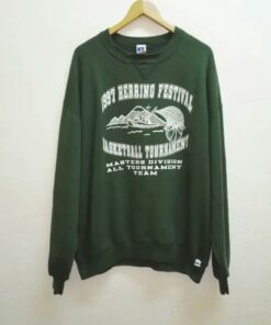 1997 Herring Festival Basketball Tour Russell Athletics Tshirt Sweatshirt Hoodie Crewneck Sweatshirt Pullover Reprinted Full Color Full Size Gifts for NBA Fans