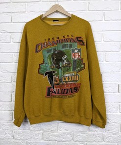 1998 Nfc Champions Vintage Style Tshirt Pullover Hoodie Crewneck Sweatshirt Reprinted Full Color Full Size Gifts For NFL Fans