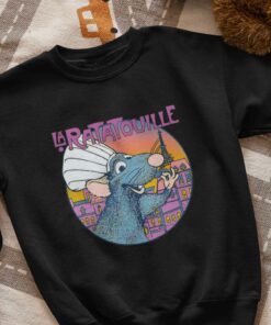 Retro Disney Pixar Ratatouille Remy Paris Little Chef Shirt, Unisex T-shirt Birthday Gift Hoodie Sweatshirt Adult Kid Comfort Colors Tee