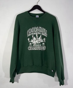 2002 Marshall Thundering Herd Champions T-Shirt Sweatshirt Pullover Hoodie Reprinted Full Color Full Size Gift For NCAA Fans