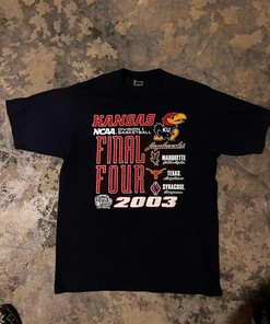 2003 Kansas Final 4 T-Shirt Sweatshirt Hoodie Full Size Gifts For Fans