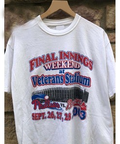 2004 Veterans Stadium Final Weekend Philadelphia Phillies vs Atlanta Braves MLB T Shirt, Philadelphia Phillies Shirt, Baseball 2022 Shirt