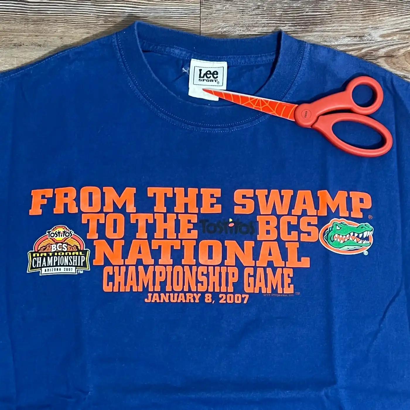 2007 Florida Gators Tostitos Bcs National Championship T-Shirt Sweatshirt Pullover Hoodie Reprinted Full Color Full Size Gift For NCAA Fans - Image 2
