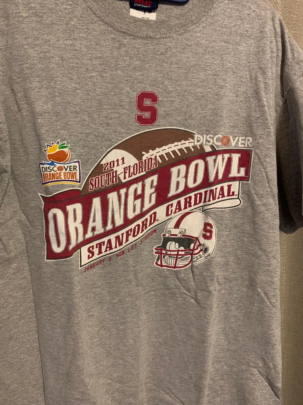 2011 Stanford Football - Orange Bowl T-Shirt Sweatshirt Crewneck Hoodie Full Size Gifts For Fans - Image 2