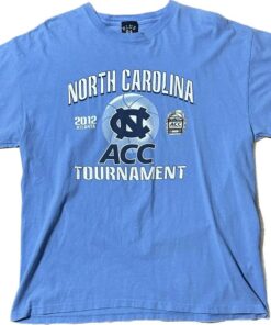 2012 Unc University Of North Carolina Tarheel Aac Tournament Tshirt Sweatshirt Hoodie Crewneck Sweatshirt Pullover Reprinted Full Color Full Size Gifts for NBA Fans