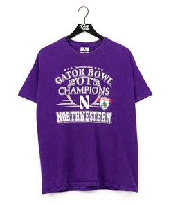 2013 Gator Bowl Champions Northwestern University T-Shirt Sweatshirt Pullover Hoodie Reprinted Full Color Full Size Gift For NCAA Fans