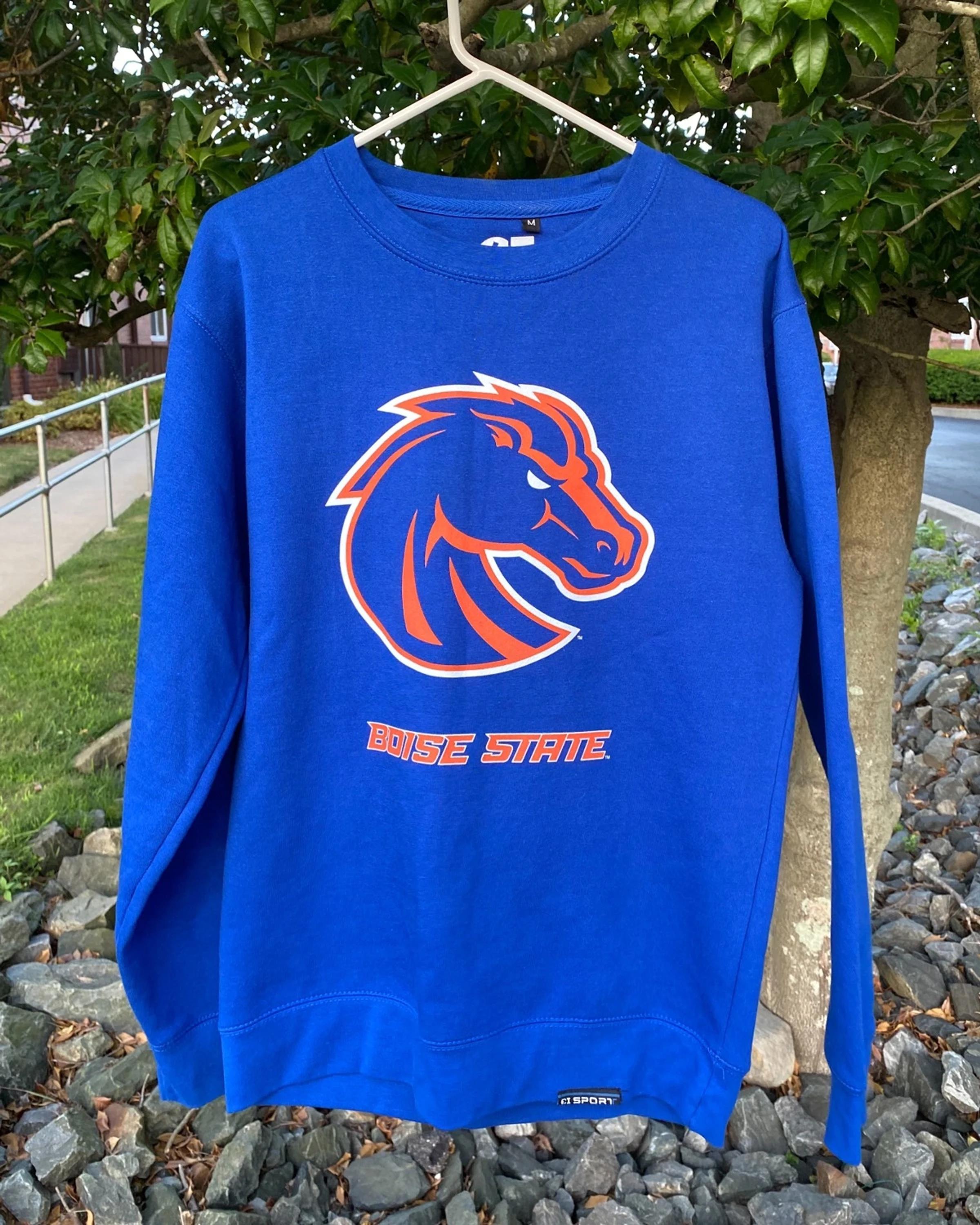 2013 NCAA Boise State Broncos T-Shirt Sweatshirt Crewneck Hoodie Full Size Gifts For Fans
