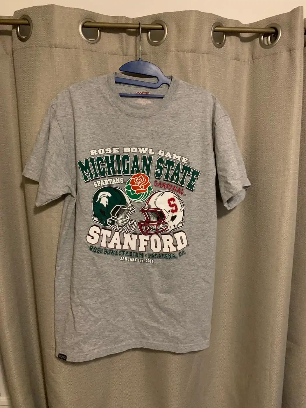 2014 Rose Bowl T-Shirt Sweatshirt Pullover Hoodie Reprinted Full Color Full Size Gift For NCAA Fans