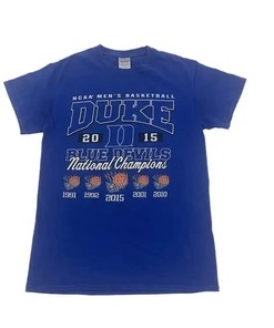 2015 Duke Devils Basketball National Champs T-Shirt Sweatshirt Pullover Hoodie Reprinted Full Color Full Size Gift For NCAA Fans