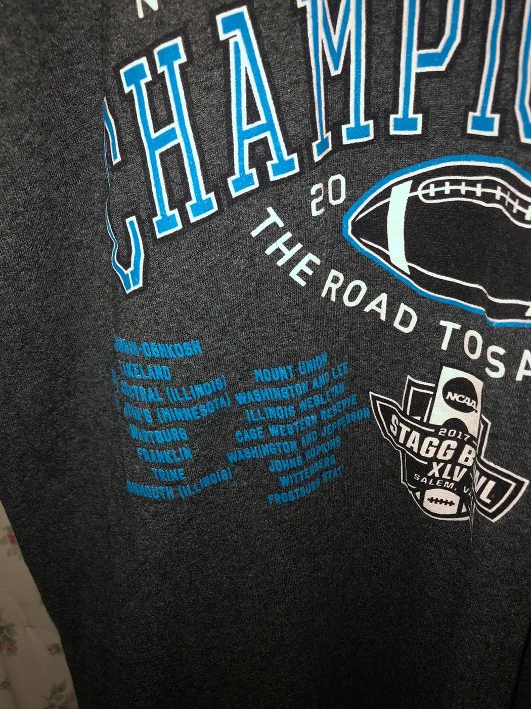 2017 D2 Championship Football T-Shirt Sweatshirt Pullover Hoodie Reprinted Full Color Full Size Gift For NCAA Fans - Image 3