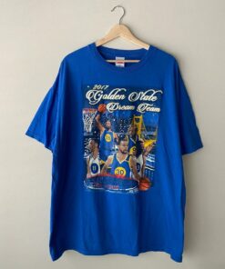 2017 Golden State Warriors Dream Team NBA Basketball Tshirt Sweatshirt Hoodie Crewneck Sweatshirt Pullover Reprinted Full Color Full Size Gifts for NBA Fans