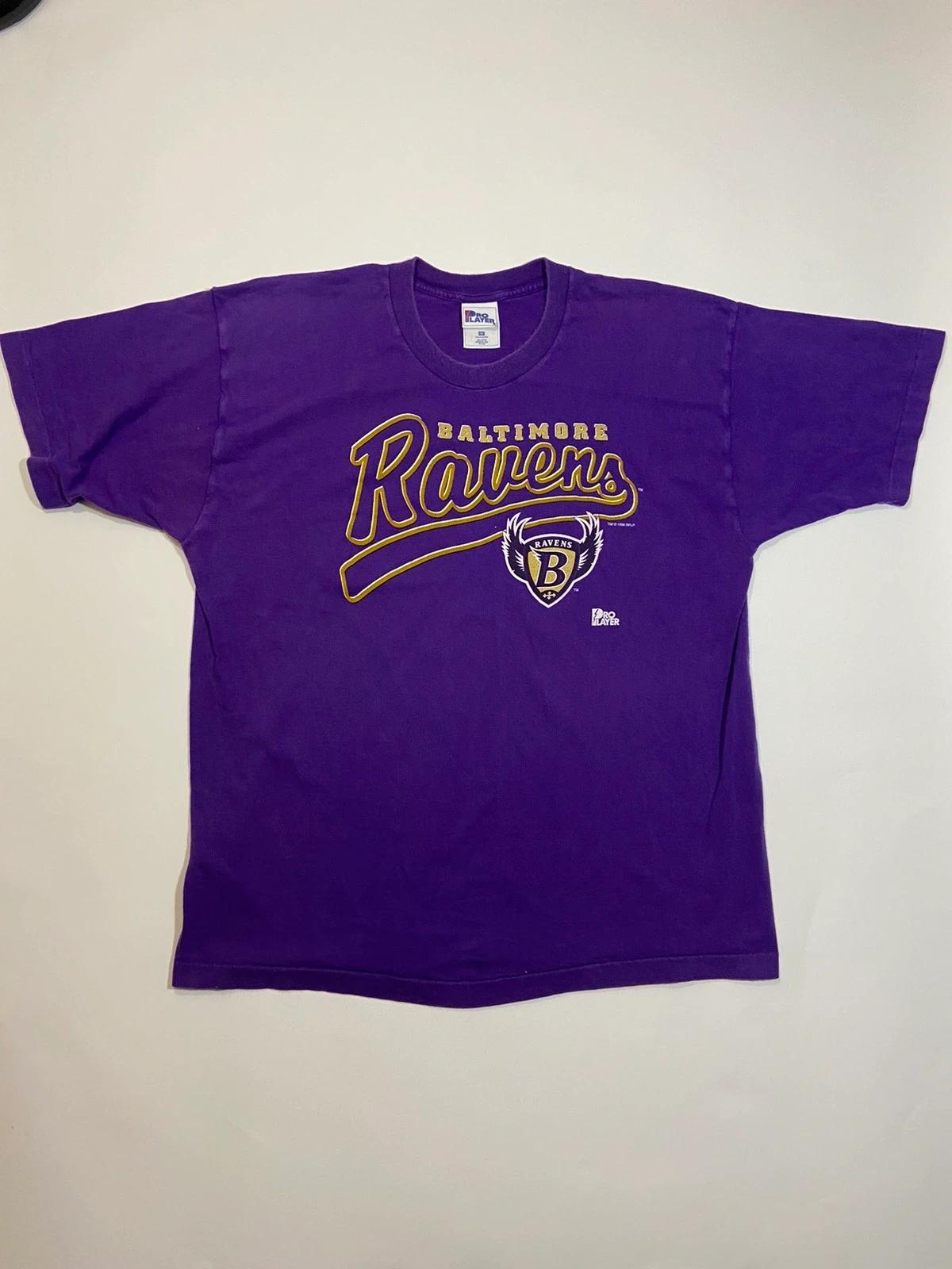 90’s Baltimore Ravens Tshirt Pullover Hoodie Crewneck Sweatshirt Reprinted Full Color Full Size Gifts For NFL Fans