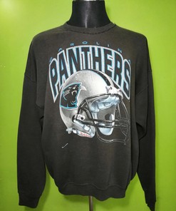 90s Carolina Panthers NFL Usa Tshirt Pullover Hoodie Crewneck Sweatshirt Reprinted Full Color Full Size Gifts For NFL Fans