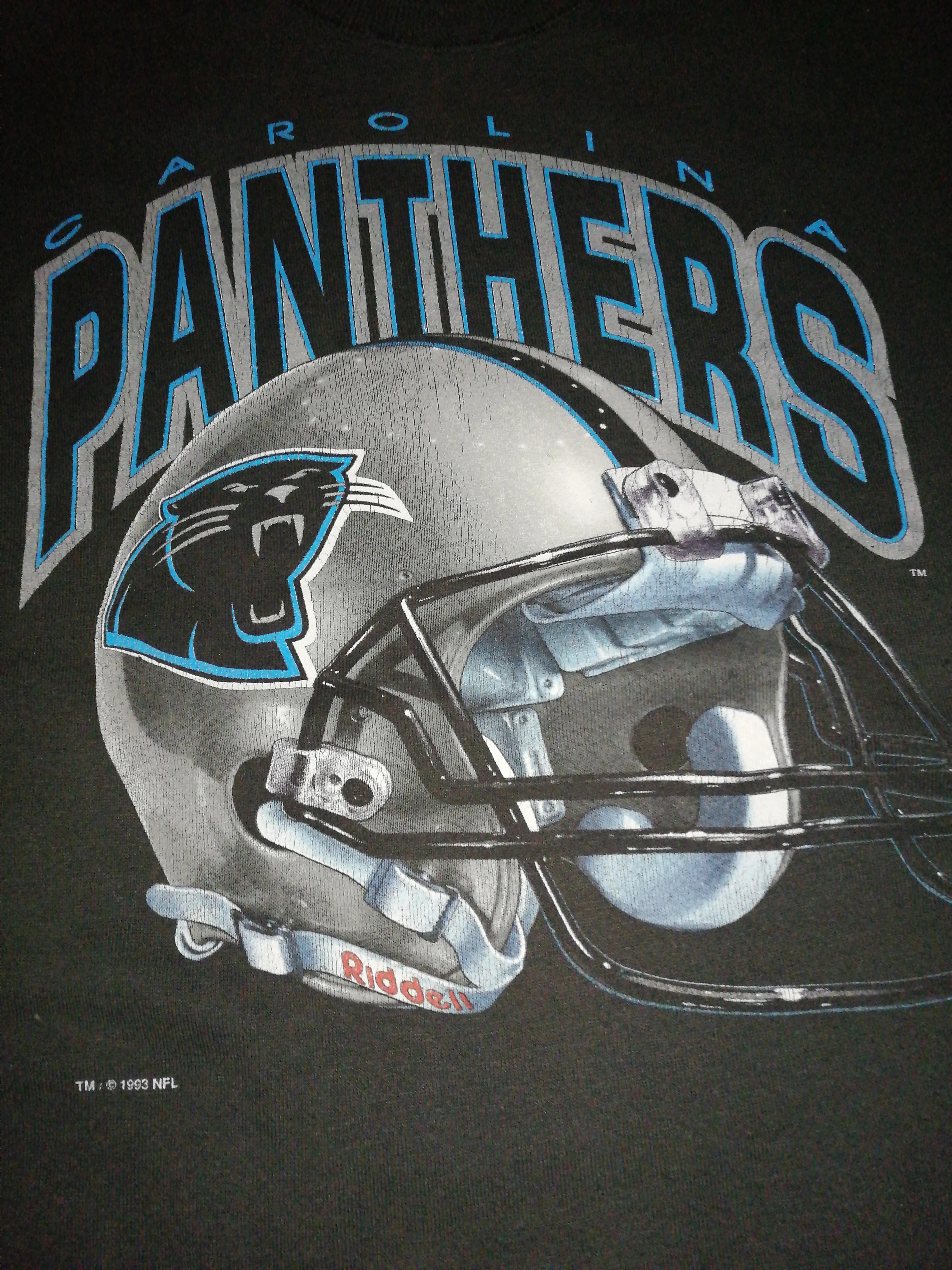 90s Carolina Panthers NFL Usa Tshirt Pullover Hoodie Crewneck Sweatshirt Reprinted Full Color Full Size Gifts For NFL Fans - Image 2
