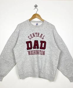 90s Central Washington University Wildcats T-Shirt Sweatshirt Pullover Hoodie Reprinted Full Color Full Size Gift For NCAA Fans