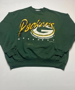 90s Chalk Line Green Bay Packers Tshirt Pullover Hoodie Crewneck Sweatshirt Reprinted Full Color Full Size Gifts For NFL Fans
