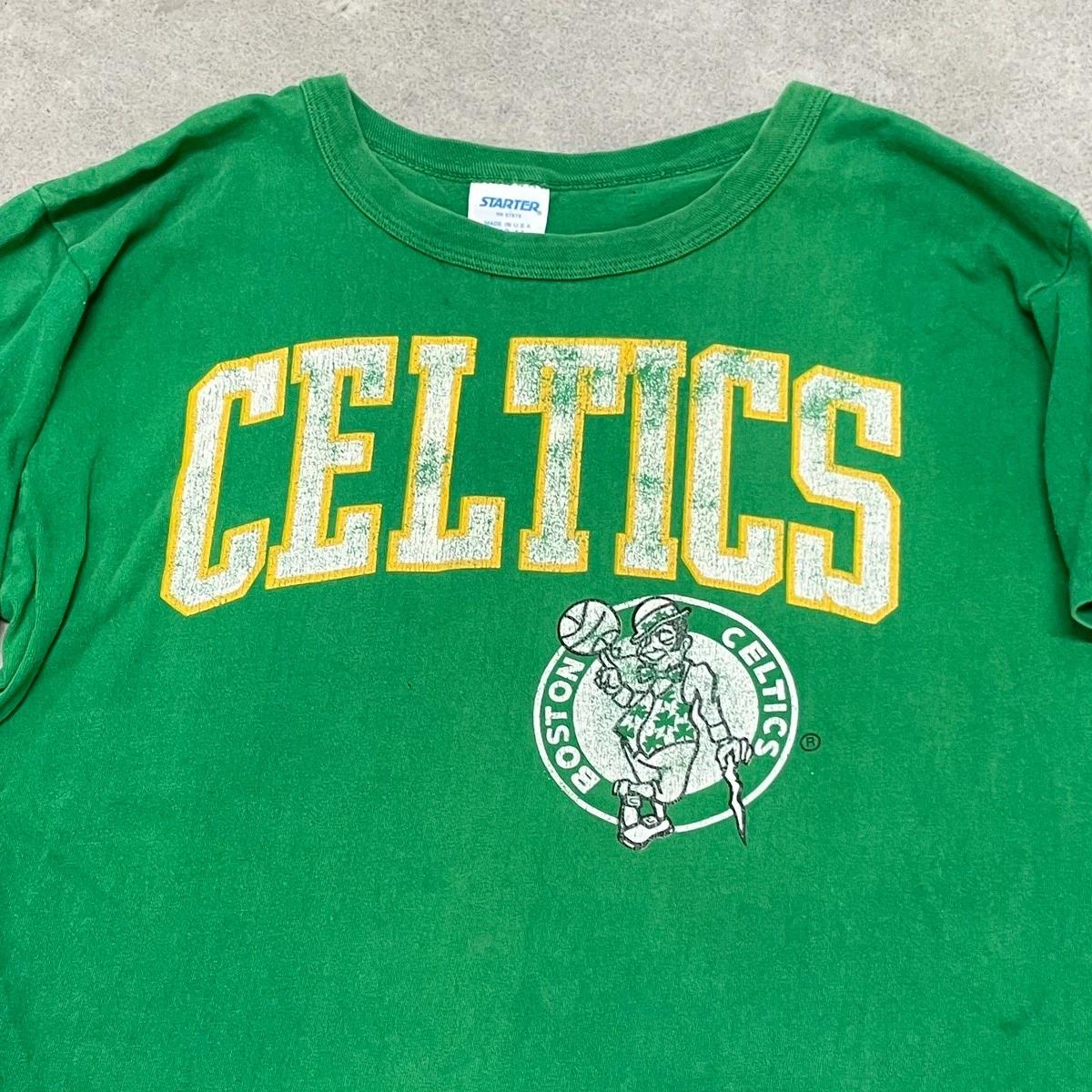 90s NBA Boston Celtics Basketball Single-Stitch Tshirt Hoodie Crewneck Sweatshirt Reprinted Full Color Full Size Gifts for NBA Fans